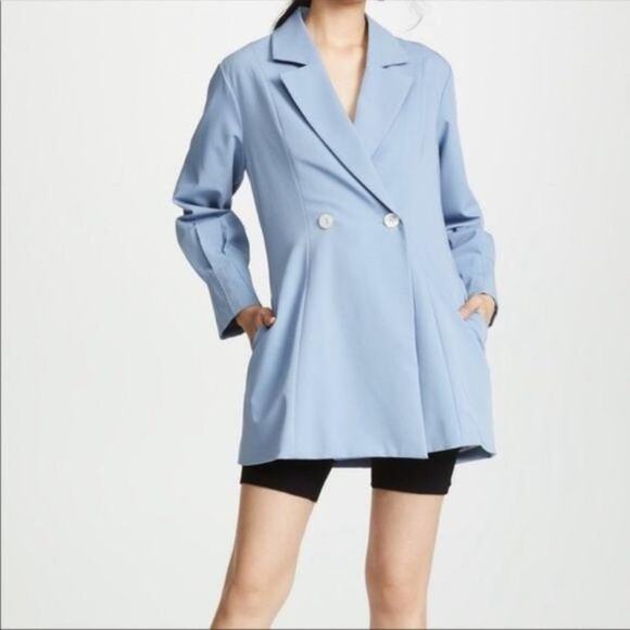 NWT Free People x Chriselle Lim Blue Blazer - Picture 2 of 8